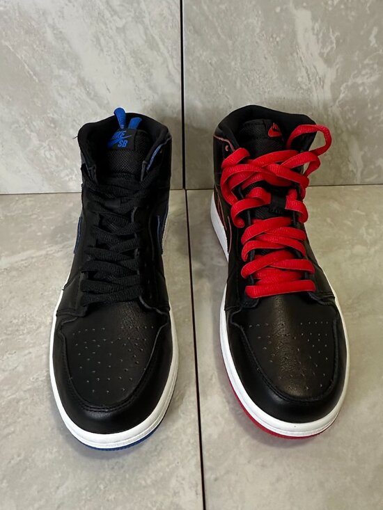 Nike SB Air Jordan 1 QS black/red/blue Craig Stecyk/Lance Mountain 2014 Size 9 - Picture 2 of 14